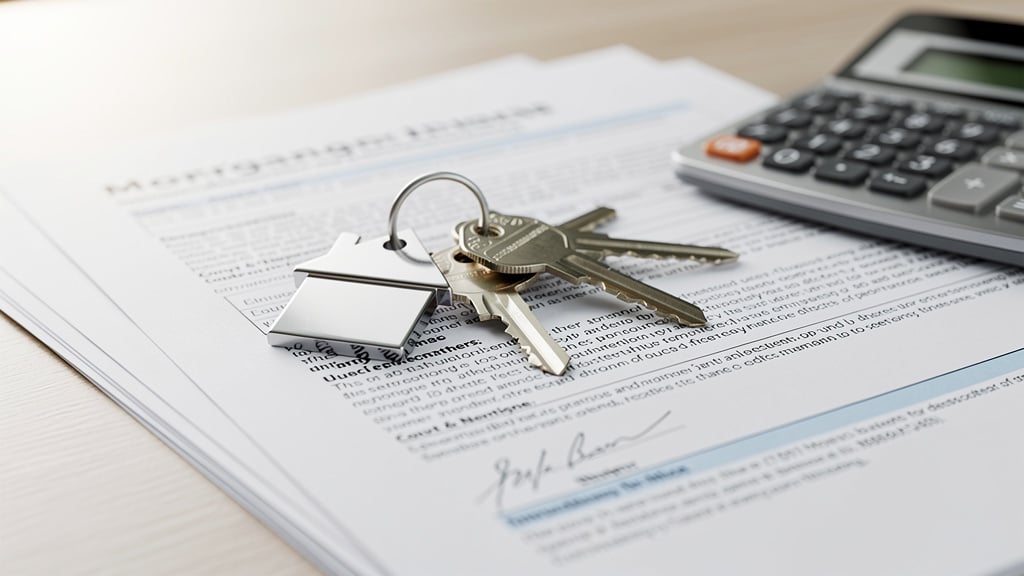 Property purchase documents and house keys for homebuyer report