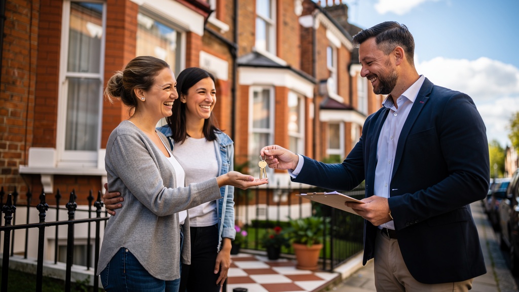Satisfied property buyers in North London